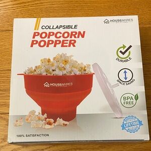 Collapsible Popcorn Popper - Red